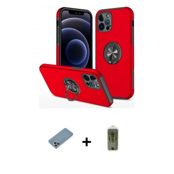 MARSİLYAN™- iPhone 12 Pro Max Kılıf Odak Form Prime - Siyah Joko Magic 5D Hayalet Cam + Shine Kamera Lens Koruma Cam - GI