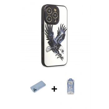 MARSİLYAN™- iPhone 12 Pro Max Kılıf Odak Klasik Serisi - Siyah Joko Magic 5D Cam + Shine Kamera Lens Koruma Cam - MI
