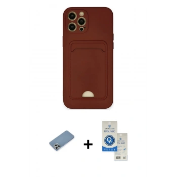 MARSİLYAN™- iPhone 12 Pro Max Kılıf Vadi Çizgi Prime - Şeffaf Royal Nano Ekran Koruyucu + Shine Kamera Lens Koruma Cam - GS