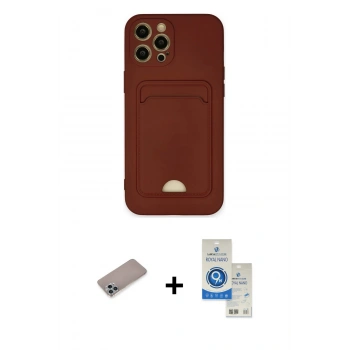 MARSİLYAN™- iPhone 12 Pro Max Kılıf Vadi Çizgi Prime - Şeffaf Royal Nano Ekran Koruyucu + Shine Kamera Lens Koruma Cam - SABE