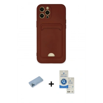 MARSİLYAN™- iPhone 12 Pro Max Kılıf Vadi Çizgi Prime - Şeffaf Royal Nano Ekran Koruyucu + Shine Kamera Lens Koruma Cam - MI