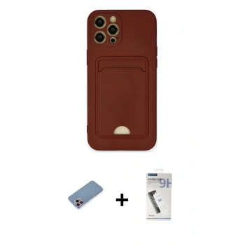 MARSİLYAN™- iPhone 12 Pro Max Kılıf Vadi Çizgi Prime - Şeffaf Uv Polymer Nano Ekran Koruyucu + Shine Kamera Lens Koruma Cam - PE