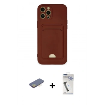 MARSİLYAN™- iPhone 12 Pro Max Kılıf Vadi Çizgi Prime - Şeffaf Uv Polymer Nano Ekran Koruyucu + Renkli Kamera Lens Koruma Cam - SI