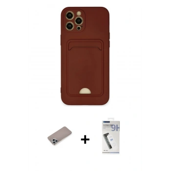 MARSİLYAN™- iPhone 12 Pro Max Kılıf Vadi Çizgi Prime - Şeffaf Uv Polymer Nano Ekran Koruyucu + Shine Kamera Lens Koruma Cam - SABE