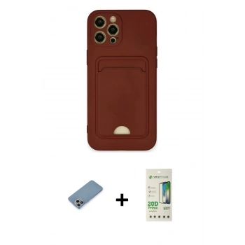 MARSİLYAN™- iPhone 12 Pro Max Kılıf Vadi Çizgi Prime - Siyah 20D Premium Cam Ekran Koruyucu + Shine Kamera Lens Koruma Cam - GI