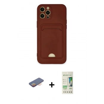MARSİLYAN™- iPhone 12 Pro Max Kılıf Vadi Çizgi Prime - Siyah 20D Premium Cam Ekran Koruyucu + Renkli Kamera Lens Koruma Cam - TU
