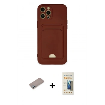 MARSİLYAN™- iPhone 12 Pro Max Kılıf Vadi Çizgi Prime - Siyah 6D Mat Seramik Hayalet Nano Ekran Koruyucu + Shine Kamera Lens Koruma Cam - SABE