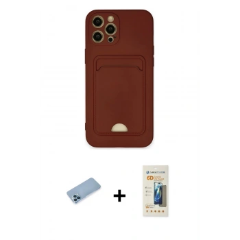 MARSİLYAN™- iPhone 12 Pro Max Kılıf Vadi Çizgi Prime - Siyah 6D Mat Seramik Hayalet Nano Ekran Koruyucu + Shine Kamera Lens Koruma Cam - MI