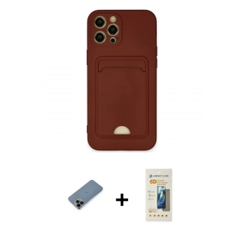 MARSİLYAN™- iPhone 12 Pro Max Kılıf Vadi Çizgi Prime - Siyah 6D Mat Seramik Hayalet Nano Ekran Koruyucu + Shine Kamera Lens Koruma Cam - SH