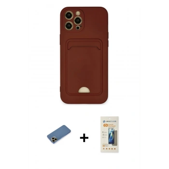MARSİLYAN™- iPhone 12 Pro Max Kılıf Vadi Çizgi Prime - Siyah 6D Mat Seramik Hayalet Nano Ekran Koruyucu + Shine Kamera Lens Koruma Cam - GD