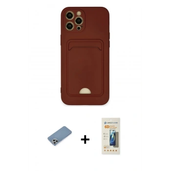 MARSİLYAN™- iPhone 12 Pro Max Kılıf Vadi Çizgi Prime - Siyah 6D Mat Seramik Hayalet Nano Ekran Koruyucu + Shine Kamera Lens Koruma Cam - GS