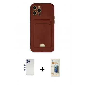 MARSİLYAN™- iPhone 12 Pro Max Kılıf Vadi Çizgi Prime - Siyah 6D Mat Seramik Hayalet Nano Ekran Koruyucu + Shine Kamera Lens - LT