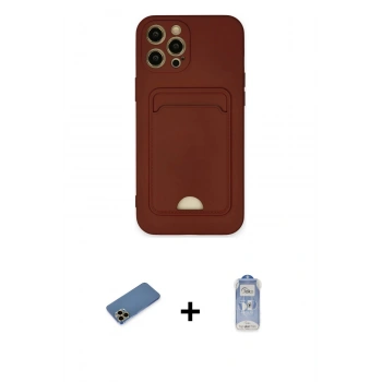 MARSİLYAN™- iPhone 12 Pro Max Kılıf Vadi Çizgi Prime - Siyah Joko Magic 5D Cam + Shine Kamera Lens Koruma Cam - GD