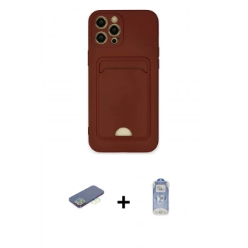 MARSİLYAN™- iPhone 12 Pro Max Kılıf Vadi Çizgi Prime - Siyah Joko Magic 5D Cam + Renkli Kamera Lens Koruma Cam - YL