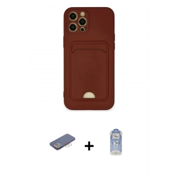 MARSİLYAN™- iPhone 12 Pro Max Kılıf Vadi Çizgi Prime - Siyah Joko Magic 5D Cam + Renkli Kamera Lens Koruma Cam - MI