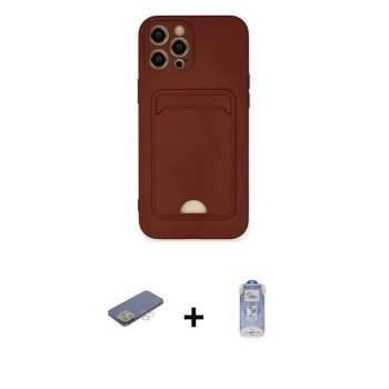 MARSİLYAN™- iPhone 12 Pro Max Kılıf Vadi Çizgi Prime - Siyah Joko Magic 5D Cam + Renkli Kamera Lens Koruma Cam - SI