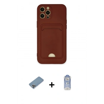 MARSİLYAN™- iPhone 12 Pro Max Kılıf Vadi Çizgi Prime - Siyah Joko Magic 5D Cam + Shine Kamera Lens Koruma Cam - GI