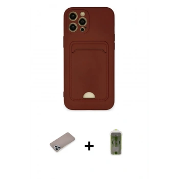 MARSİLYAN™- iPhone 12 Pro Max Kılıf Vadi Çizgi Prime - Siyah Joko Magic 5D Hayalet Cam + Shine Kamera Lens Koruma Cam - SABE