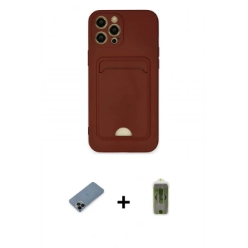 MARSİLYAN™- iPhone 12 Pro Max Kılıf Vadi Çizgi Prime - Siyah Joko Magic 5D Hayalet Cam + Shine Kamera Lens Koruma Cam - SH