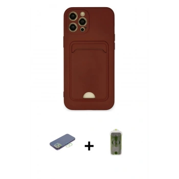 MARSİLYAN™- iPhone 12 Pro Max Kılıf Vadi Çizgi Prime - Siyah Joko Magic 5D Hayalet Cam + Renkli Kamera Lens Koruma Cam - YL