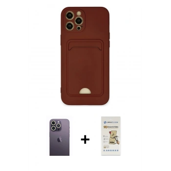 MARSİLYAN™- iPhone 12 Pro Max Kılıf Vadi Çizgi Prime - Siyah Mat Seramik Nano Ekran Koruyucu + Neon Fosforlu Kamera Lens - BZ