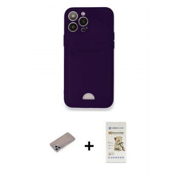 MARSİLYAN™- iPhone 12 Pro Max Kılıf Vadi Çizgi Prime - Siyah Mat Seramik Nano Ekran Koruyucu + Shine Kamera Lens Koruma Cam - SABE