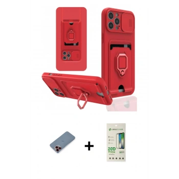 MARSİLYAN™- iPhone 12 Pro Max Kılıf Vadi Form Prime - Siyah 20D Premium Cam Ekran Koruyucu + Metal Kamera Lens Koruma Cam - KI