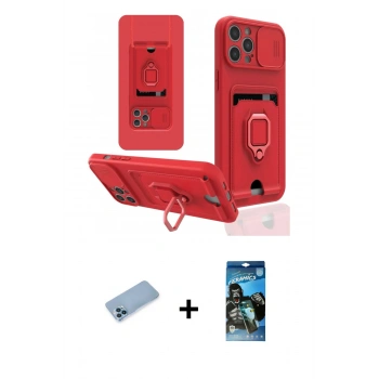 MARSİLYAN™- iPhone 12 Pro Max Kılıf Vadi Form Prime - Siyah 34D Izgaralı Cam + Shine Kamera Lens Koruma Cam - MI