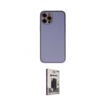 MARSİLYAN™- iPhone 12 Pro Max Kılıf Yadigar Klasik - Siyah Bilvis Hayalet Cam Ekran Koruyucu