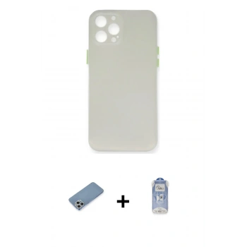 MARSİLYAN™- iPhone 12 Pro Max Kılıf Yadigar Yansıma Serisi - Siyah Joko Magic 5D Cam + Shine Kamera Lens Koruma Cam - GS