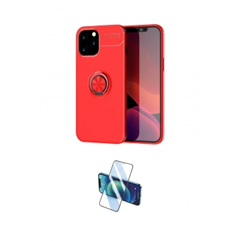 MARSİLYAN™- iPhone 12 Pro Max Kılıf Yankı Form Prime - Siyah 3D Antistatik Cam Ekran Koruyucu