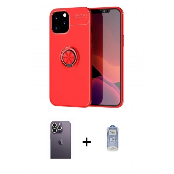 MARSİLYAN™- iPhone 12 Pro Max Kılıf Yankı Form Prime - Siyah Joko Magic 5D Cam + Neon Fosforlu Kamera Lens - BZ