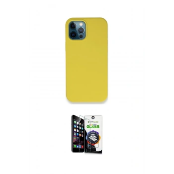 MARSİLYAN™- iPhone 12 Pro Max Kılıf Zirve Modern Özel Seri - Şeffaf Temperli Cam Ekran Koruyucu