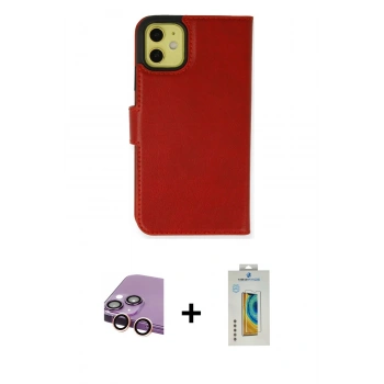 MARSİLYAN™- iPhone 13 Mini Kılıf Siluet Işık Serisi - Siyah Polymer Nano Ekran Koruyucu + Raze Metal Kamera Lens - PE