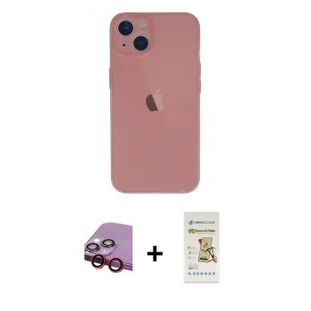 MARSİLYAN™- iPhone 13 Mini Kılıf Yadigar Yansıma Serisi - Siyah Mat Seramik Nano Ekran Koruyucu + Raze Metal Kamera Lens - KI