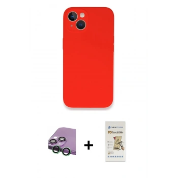 MARSİLYAN™- iPhone 13 Mini Kılıf Zirve Modern Özel Seri - Siyah Mat Seramik Nano Ekran Koruyucu + Raze Metal Kamera Lens - YL
