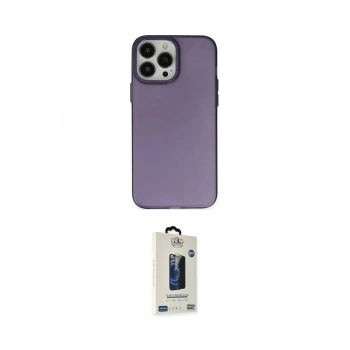 MARSİLYAN™- iPhone 13 Pro Max Kılıf Ahenk Çizgi Prime - Siyah Bilvis Hayalet Cam Ekran Koruyucu