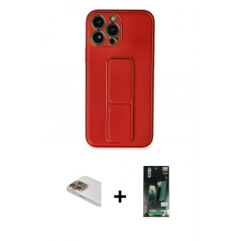 MARSİLYAN™- iPhone 13 Pro Max Kılıf Akış Doku - Şeffaf 360 Full Body Arka Koruyucu + Pers Alüminyum Kamera Lens - GD