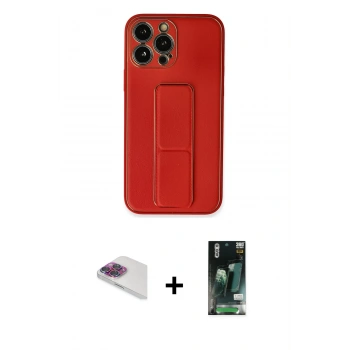 MARSİLYAN™- iPhone 13 Pro Max Kılıf Akış Doku - Şeffaf 360 Full Body Arka Koruyucu + Pers Alüminyum Kamera Lens - GI