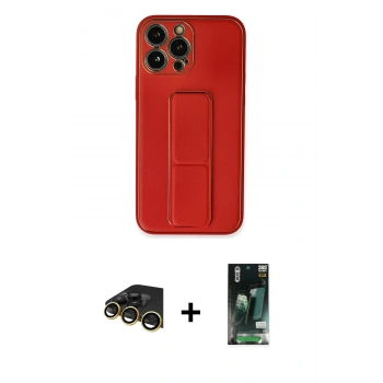 MARSİLYAN™- iPhone 13 Pro Max Kılıf Akış Doku - Şeffaf 360 Full Body Arka Koruyucu + Raze Metal Kamera Lens - GD