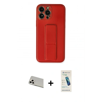 MARSİLYAN™- iPhone 13 Pro Max Kılıf Akış Doku - Şeffaf Pasifik Cam Ekran Koruyucu + Rainbow Kamera Lens Koruma Cam - BZ