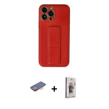MARSİLYAN™- iPhone 13 Pro Max Kılıf Akış Doku - Siyah Bilvis 3D Cam Ekran Koruyucu + Renkli Kamera Lens Koruma Cam - TU