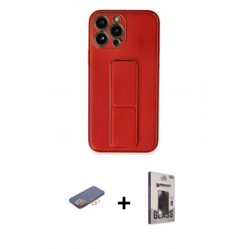 MARSİLYAN™- iPhone 13 Pro Max Kılıf Akış Doku - Siyah Bilvis Hayalet Cam Ekran Koruyucu + Renkli Kamera Lens Koruma Cam - TU