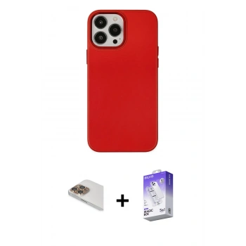 MARSİLYAN™- iPhone 13 Pro Max Kılıf Çekirdek Çizgi - Siyah Bilvis 5in1 3D Magic Cam Ekran Koruyucu + Pers Alüminyum Kamera Lens - GD