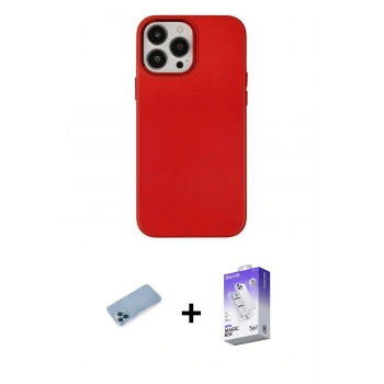 MARSİLYAN™- iPhone 13 Pro Max Kılıf Çekirdek Çizgi - Siyah Bilvis 5in1 3D Magic Cam Ekran Koruyucu + Shine Kamera Lens Koruma Cam - MI