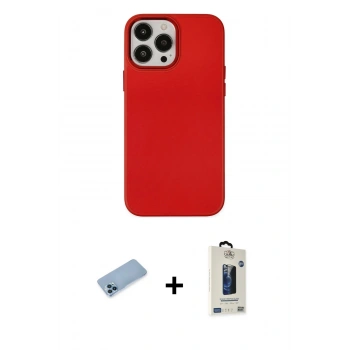 MARSİLYAN™- iPhone 13 Pro Max Kılıf Çekirdek Çizgi - Siyah Bilvis Hayalet Cam Ekran Koruyucu + Shine Kamera Lens Koruma Cam - MI