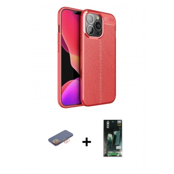 MARSİLYAN™- iPhone 13 Pro Max Kılıf Doruk Klasik Özel Seri - Şeffaf 360 Full Body Arka Koruyucu + Renkli Kamera Lens Koruma Cam - TU