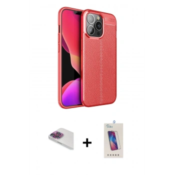 MARSİLYAN™- iPhone 13 Pro Max Kılıf Doruk Klasik Özel Seri - Siyah Joko 5D Cam + Pers Alüminyum Kamera Lens - GI
