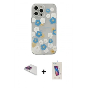 MARSİLYAN™- iPhone 13 Pro Max Kılıf Eksen Asil Prime - Siyah Joko 5D Cam + Pers Alüminyum Kamera Lens - GI
