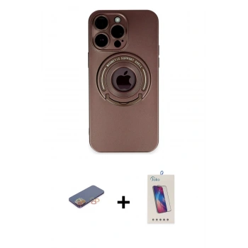 MARSİLYAN™- iPhone 13 Pro Max Kılıf Eksen Klasik Prime - Siyah Joko 5D Cam + Renkli Kamera Lens Koruma Cam - TU